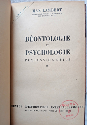 Déontologie psychologie - et,