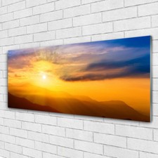 Tableau mural Image sur Plexiglas® 125x50 Paysage Montagne