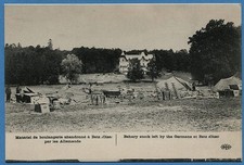 Old postcard: abandoned bakery equipment in Betz (Oise) / War 14-18