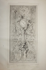 Alfred BEURDELEY (1808-1882) ENGRAVING 19TH CENTURY BAROMETER THERMOMETER ORNAMENT