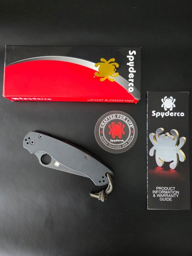 Spyderco para black g10 - spyderco,