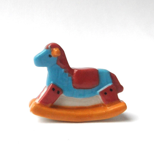 Cyb fève jouet cheval à - cheval,