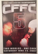 Kimbo Slice MMA DEBUT Ray Mercer CFFC 5 Cage Fury Program 6/23/07 Taj Mahal NJ