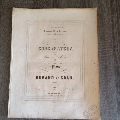 Partition ancienne durand - ancienne,