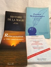 Lot De 4 Livres Ésotérisme Magie Réincarnation Nostradamus.