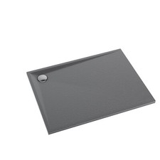 Receveur de Douche Anthracite Bac Super Plat 3cm 90x120 Gris Aspect Pierre Anti