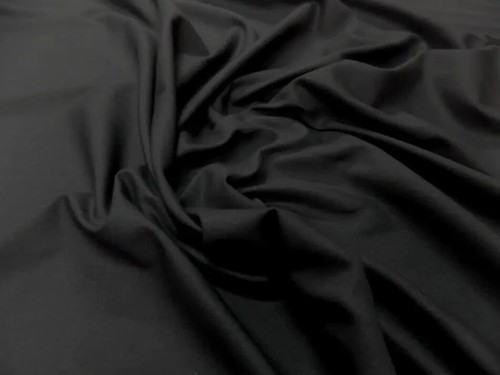 Gabardine coton lycra - , noire