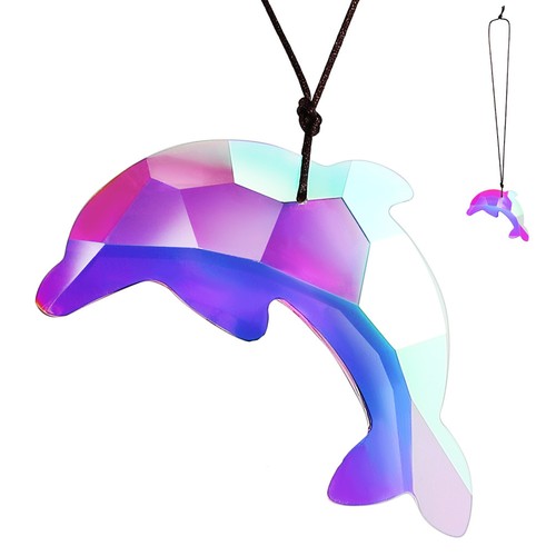 Pendentif dauphin rétroviseur - dauphin,