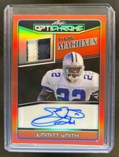 2025 Leaf Optichrome Emmitt Smith Time Machines Patch Auto Prismatic Orange #1/1