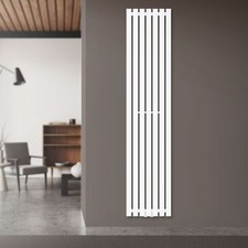 Radiateur Stella plat 370 x 1800 mm blanc raccord central chauffage mural salon