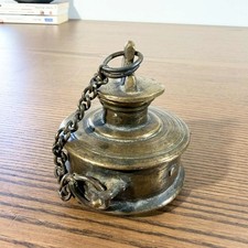 Very old Chinese inkwell? patinated bronze 19th century