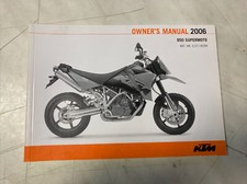 KTM 950 Supermoto 2006 Manuel utilisateur propriétaire notice anglais