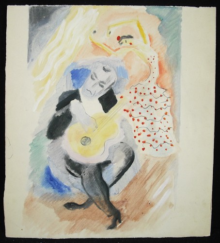Dessin original aquarel - original, l'aquarel