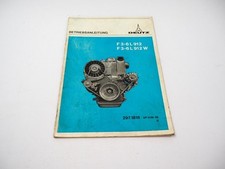 Deutz F3L F4L F6L 912/W Engine Owners Manual Owners Manual 1977