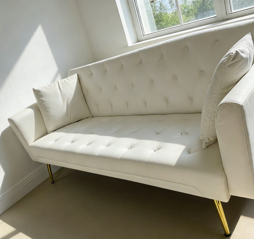 Velvet futon sofa bed - sofa, with