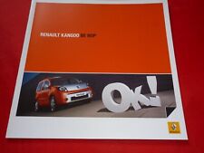 2009 Renault Kangoo "Be Bop" Special Model Brochure Brochure Depliant Folleto