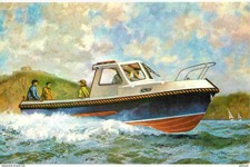 Postcard - Boats - Motorboat -