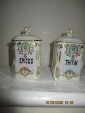 6 Pots à épices anciens