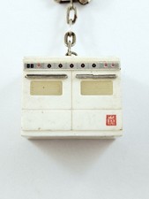 KEYCHAIN - 3D Miniature - FAR STOVE - Vintage, Kitchen Design 1960s -