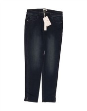 DIANA GALLESI Womens Slim Jeans UK 14 Large W34 L29 Navy Blue Cotton DQ43