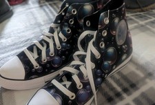 NEW Converse Chuck Taylor All Star Hi Sneaker Black/Navy Bubbles