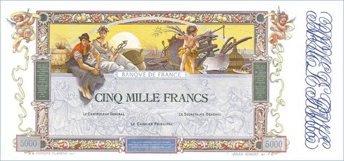 5000 francs flameng essai - francs,