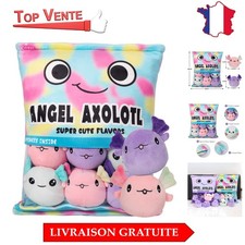 Coussin Axolotl Multicolore