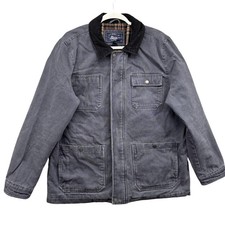 G.H. Bass & Co Chore Field Barn Coat Jacket Mens XL Corduroy Flannel Lined