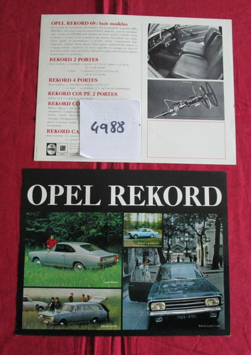 4988 opel rekord tout - ,