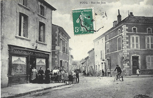 Cpa foug rue des jeux - -,
