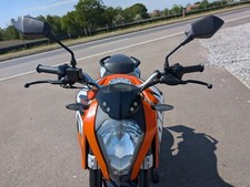 KTM 125 DUKE GEN 1 2011-2016 CARBON LOOK MIRRORS inc. LEFT HAND THREAD CONVERTER