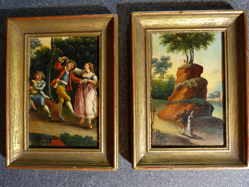 Paire tableau peinture - tableau,