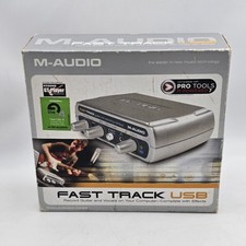 M-Audio Fast Track USB Digital Audio Interface Record Vocals & Guitar - Silver