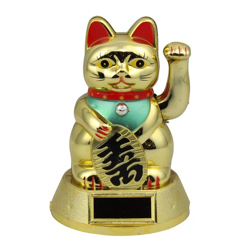 Chat chanceux signe porte