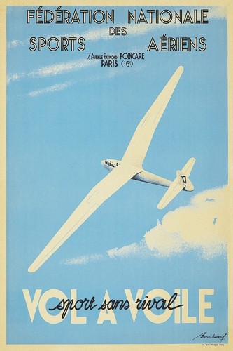 Vol voile avion planeur 1945 - vol, a