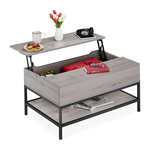 Table avec plateaux relevables