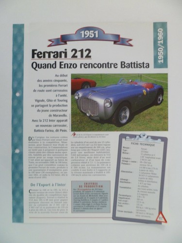 Carte fiche auto - carte,