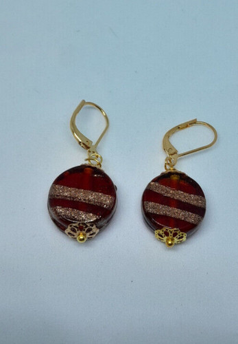 Boucles oreille verre - d'oreille, en