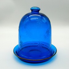 Cloche et plateau en verre