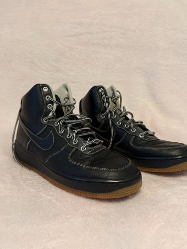 Nike air force mid - nike, black/gum