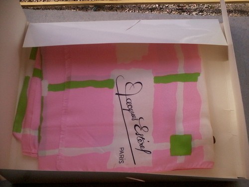 écharpe soie rose jacques - en,