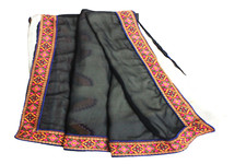 Robe femme sari en tissu noir