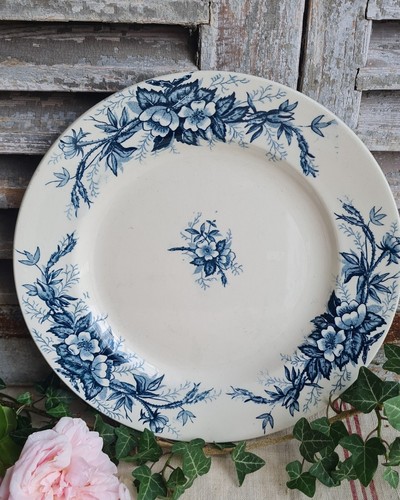 Ancienne grande assiette plat - assiette,