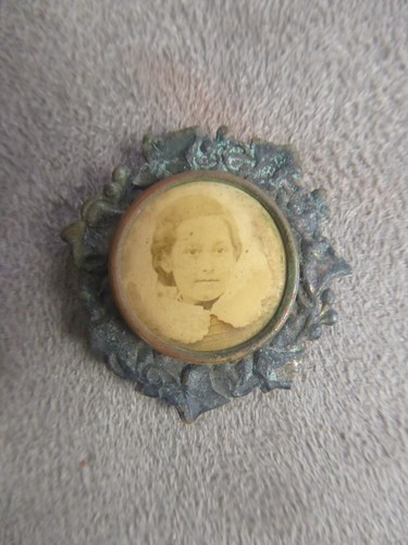 Broche ancienne porte - ancienne,, porte-photo.