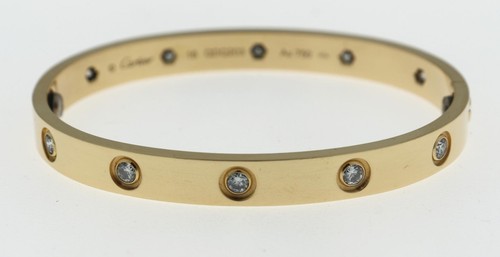 18k yellow gold cartier - yellow, love