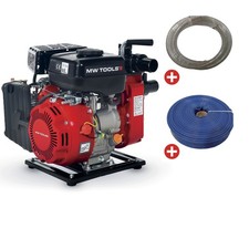 Pack Pompe à eau thermique essence 10.000 L/h 2 CV raccord 1,5" WP1000SET