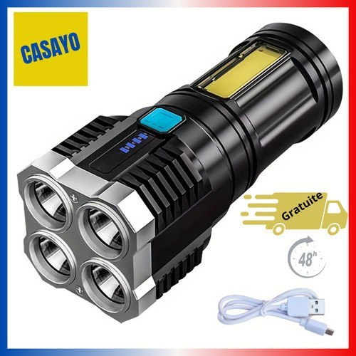 Lampe poche led torche - de, à