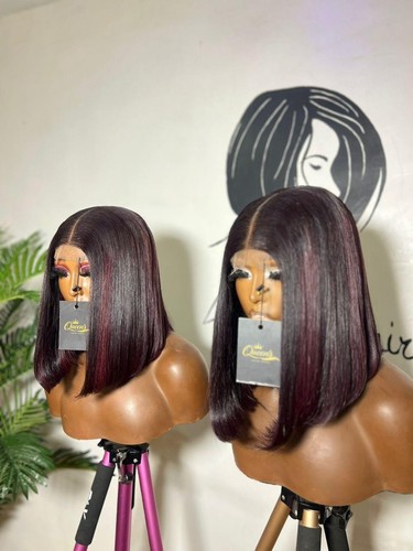Straight human hair wig12 - straight, wig12”