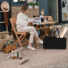  Porte-bûches Extérieur Grands Sacs De Rangement À Bois Cheminée Réutilisable