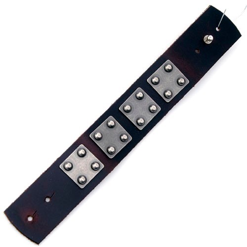 New black brown square stud - new,